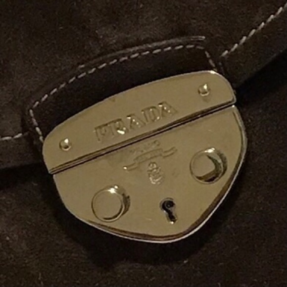 Vintage! Authentic Prada Suede Satchel - Picture 14 of 16